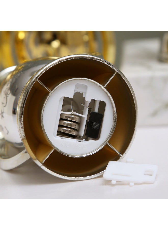 Home Care Ramadan Mubarak LED Hanging Lantern â€“ Premium Islamic Decorative Lamp (Warm Light, Silver) 12.5 Ã— 7.7 Ã— 5.8 cm - Image 5